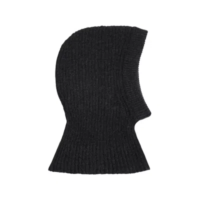Lemaire Lambs Wool Balaclava In Grey