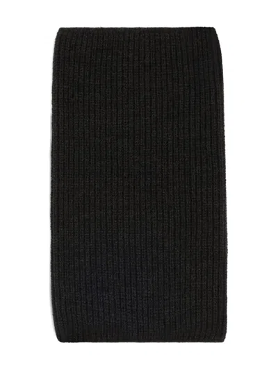 Lemaire Ribbed High-neck Snood In Blue