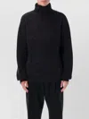Lemaire Yak Alpaca High Neck Sweater In Black