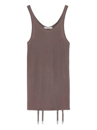 LEMAIRE RIBBED SUSPENDER VEST