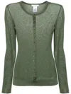 Lemaire Ribbed Fine-knit Jumper In Green