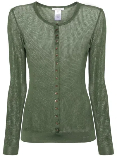 Lemaire Ribbed Sweater In Green