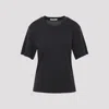 Lemaire Basic Crewneck T-shirt In Black