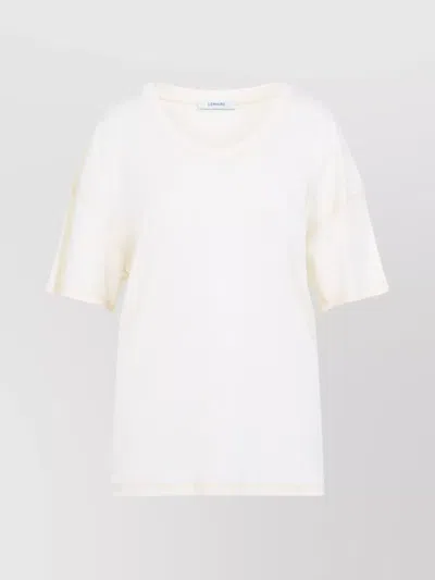 LEMAIRE RIBBED T-SHIRT ROUND NECK SHORT SLEEVES