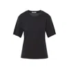 Lemaire Basic Crewneck T-shirt In Black