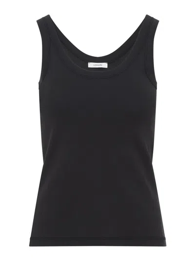 Lemaire Ribbed Tank Top In Black