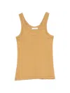 Lemaire Organic Cotton-jersey Tank In Brown