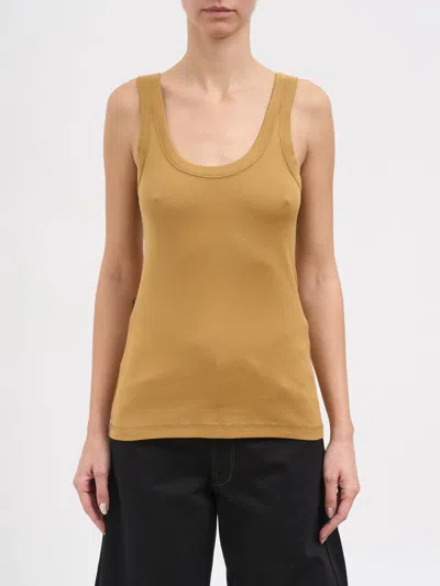 Lemaire Organic Cotton-jersey Tank In Brown