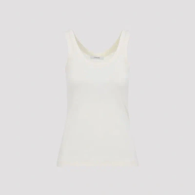 Lemaire Ribbed Tank Top Xs In Neutral