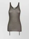 Lemaire Ribbed Texture Tank Top With Adjustable Straps