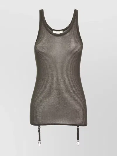 LEMAIRE RIBBED TEXTURE TANK TOP WITH ADJUSTABLE STRAPS