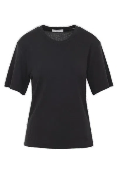 Lemaire Ribbed T-shirt In Black
