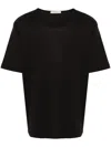 Lemaire Black Relaxed-fit T-shirt In Schwarz