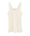 Lemaire Fine-ribbed Seamless Tank Top In Neutral