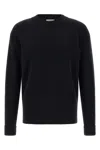 Lemaire Ribbed Wool Sweater In Black