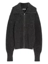 Lemaire Ribbed Alpaca And Yak-blend Cardigan In Gray