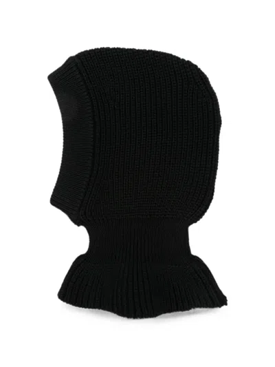 Lemaire Ribbed-knit Balaclava In Black