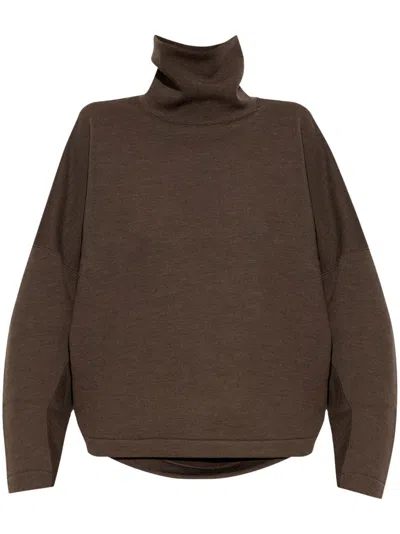 Lemaire Roll Neck Long-sleeve Jumper In Beige