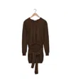 Lemaire Round-collar Wool Pullover Sweater In Black
