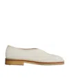 Lemaire Off-white Flat Piped Slippers In White