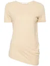 Lemaire Round-neck Cotton T-shirt In Neutrals