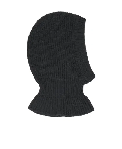 Lemaire Round-neck Ribbed Balaclava In Black