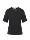 Lemaire Basic Crewneck T-shirt In Black