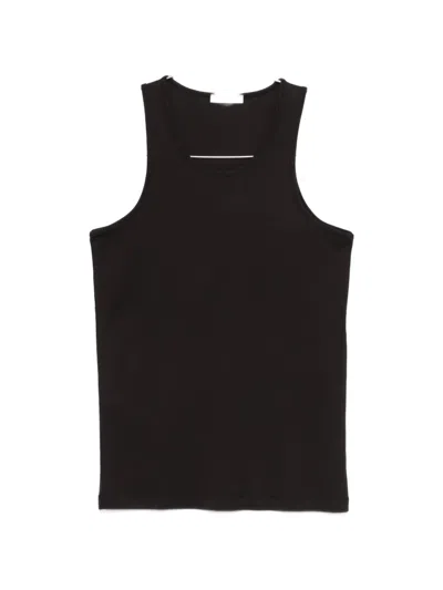 Lemaire Round-neck Tank Top In Black