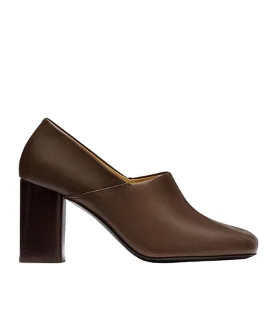 Lemaire Round Toe High Heels In Brown