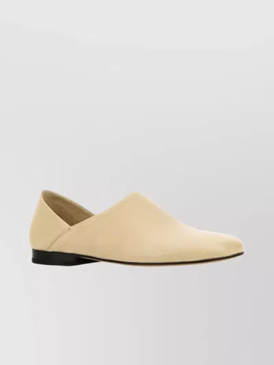 LEMAIRE ROUND TOE LEATHER LOAFERS