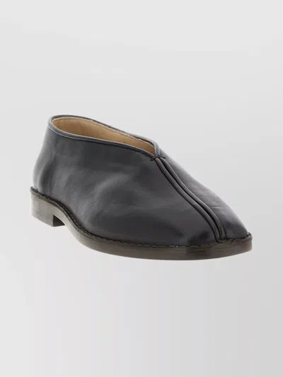 LEMAIRE ROUND TOE SLIPPERS SEAM DETAILING