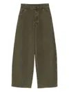 Lemaire Rounded-cut Jeans In Green