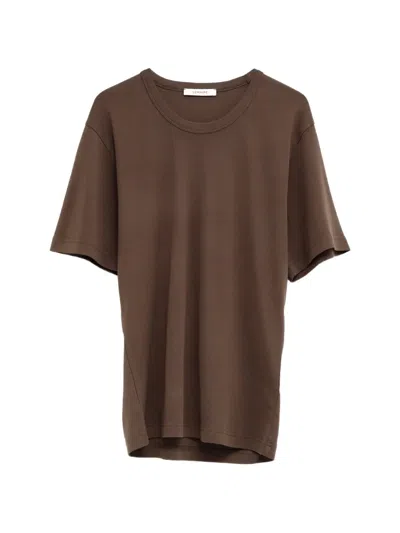 Lemaire Round-neck T-shirt In Brown