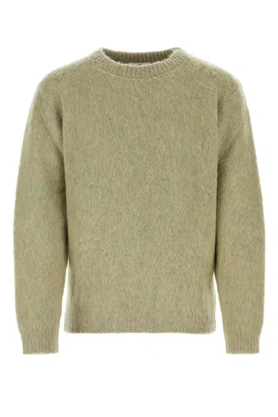 LEMAIRE SAGE GREEN STRETCH MOHAIR BLEND SWEATER