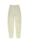 Lemaire Pantalone In Misto Cotone Sabbia Uomo In White