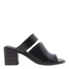 Lemaire 70mm Double Strap Leather Mule In Black
