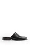 Lemaire Black Square Mules In Black