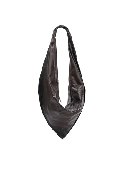 Lemaire Scarf Bag In Brown