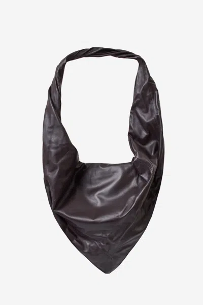 Lemaire Scarf Bag In Brown