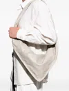 Lemaire Scarf Leather Shoulder Bag In Neutral