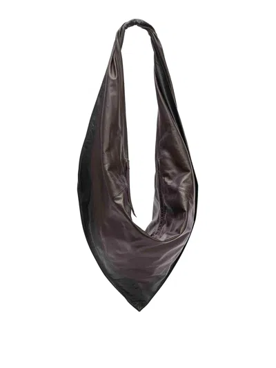 Lemaire Scarf Shoulder Bag In Black