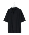 Lemaire Tie Detail Crew Neck T-shirt In Black