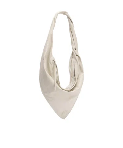 Lemaire Scarf Twisted-strap Leather Shoulder Bag In Neutral