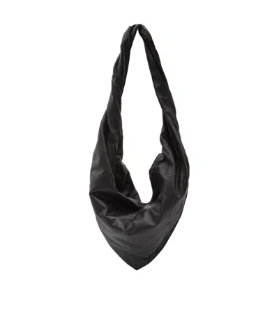 Lemaire Scarf Twisted-strap Shoulder Bag In Black