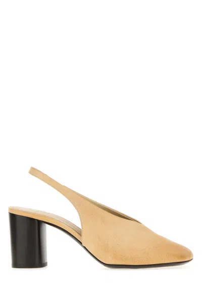 Lemaire Beige Leather Pumps In Neutral