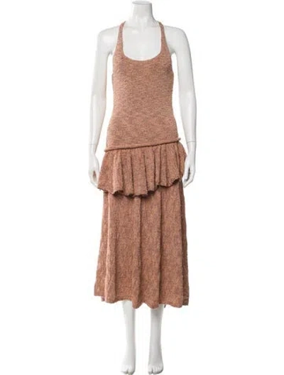 Pre-owned Lemaire Scoop Neck Long Dress