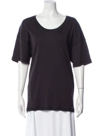 Pre-owned Lemaire Scoop Neck Short Sleeve T-shirt In Purple