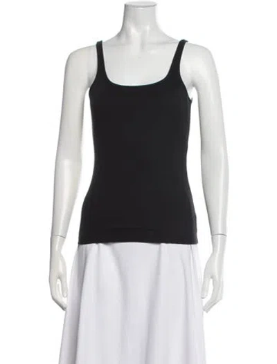 Pre-owned Lemaire Scoop Neck Sleeveless Top In Black
