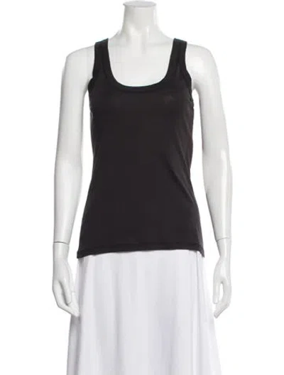 Pre-owned Lemaire Scoop Neck Sleeveless Top In Gray