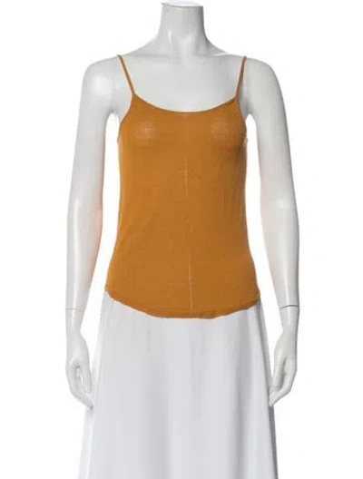 Pre-owned Lemaire Scoop Neck Sleeveless Top In Neutral